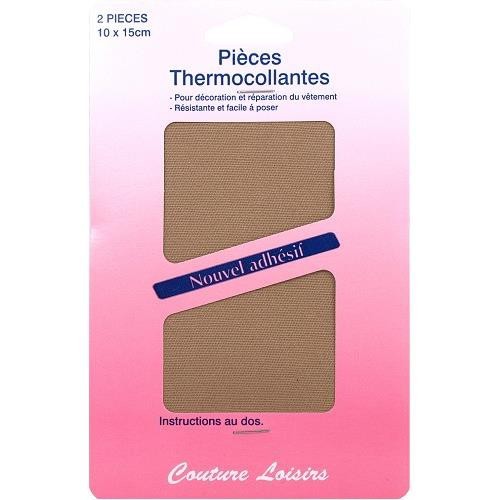 Mercerie - Pièces thermocollantes beiges