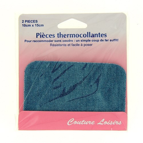 Mercerie - Pièces thermocollantes jeans claire