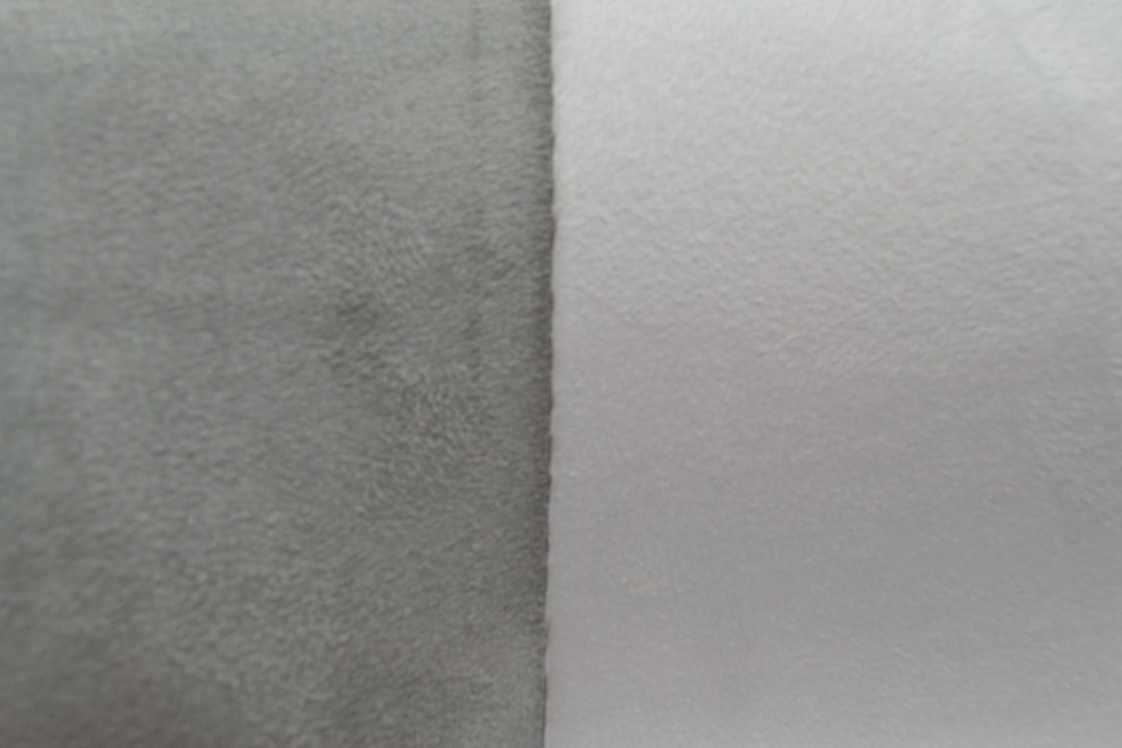 SUÉDINE - Double face gris/blanc