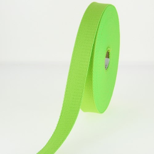 Sangle 30mm - Coton vert fluo