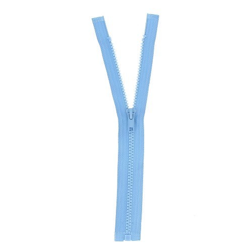 Mercerie - Fermeture éclair séparable bleu claire