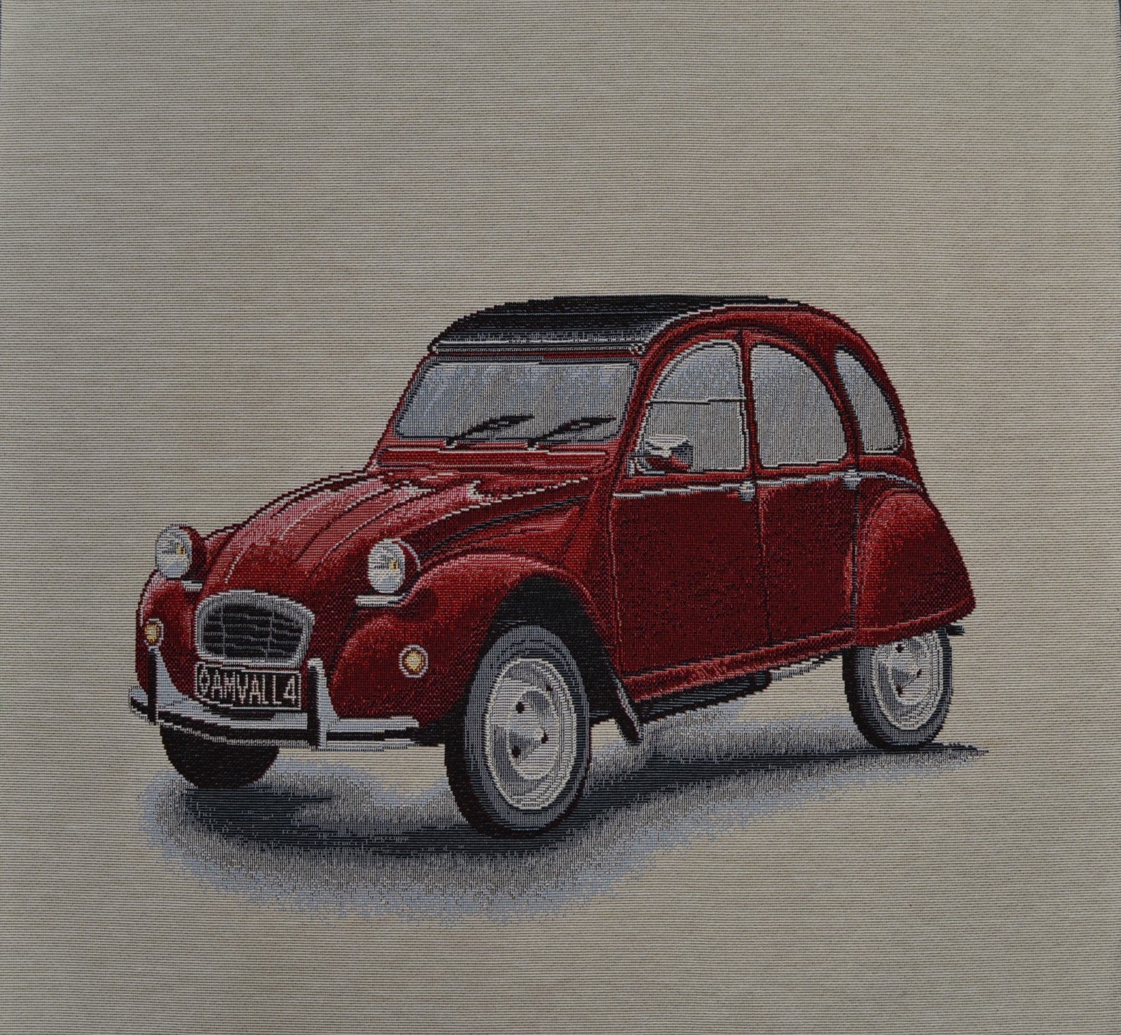 Carré - 2 CV rouge