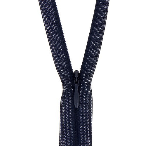 Mercerie - Fermeture éclair invisible bleu marine