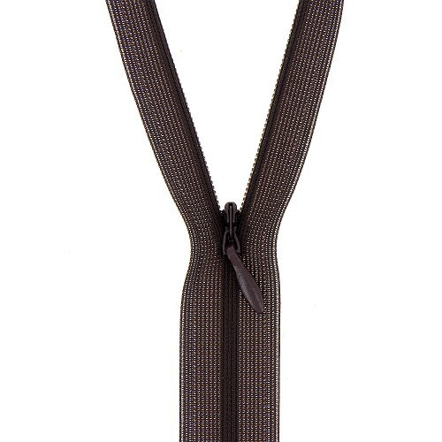 Mercerie - Fermeture éclair invisible marron