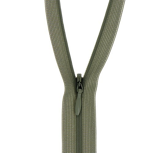 Mercerie - Fermeture éclair invisible kaki