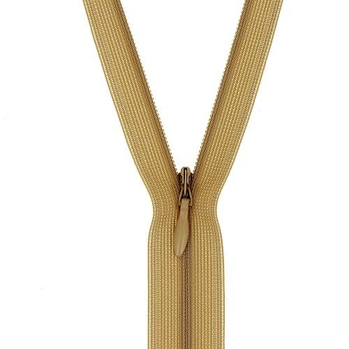 Mercerie - Fermeture éclair invisible beige