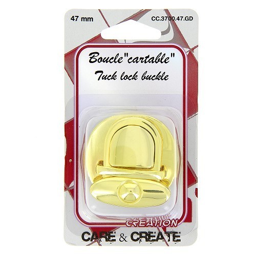Mercerie - Boucle cartable 47 mm or
