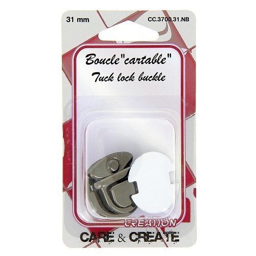 Mercerie - Boucle cartable 31 mm noir