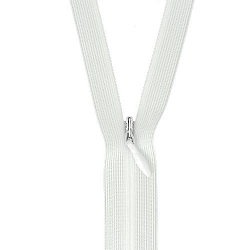 Mercerie - Fermeture éclair invisible blanche