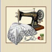 Carré - Machine et dentelle