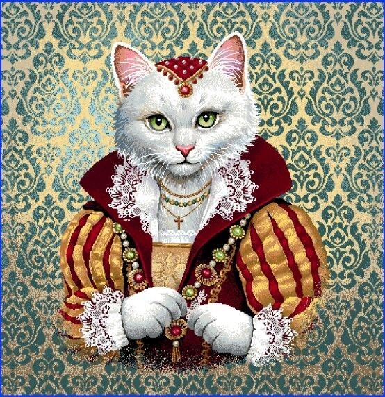 Carré - Chat marquise