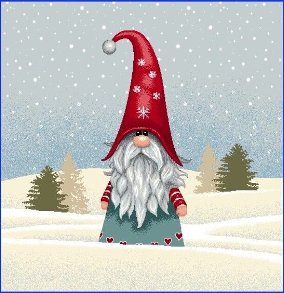 Carré - Lutin de Noël