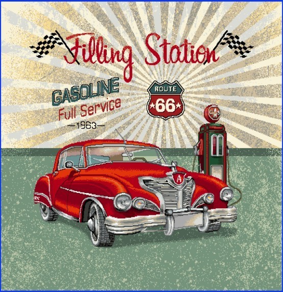 Carré - Station vintage