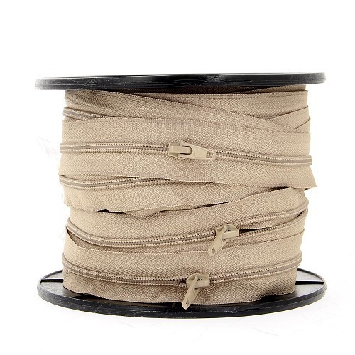 Mercerie - Fermeture éclair au mètre beige