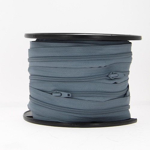 Mercerie - Fermeture éclair au mètre grise