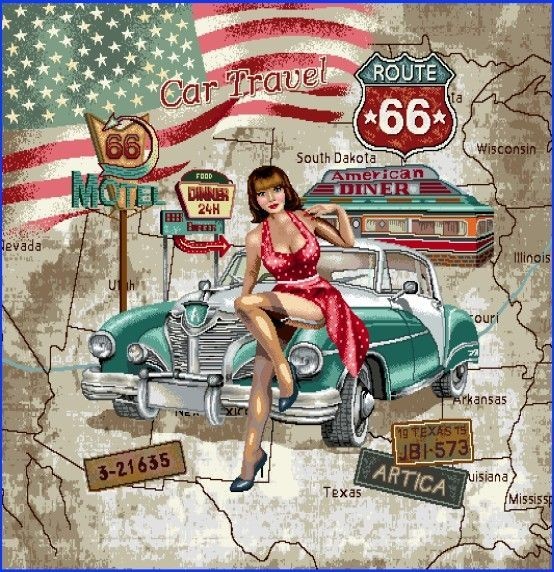 Carré - Pin-up route 66