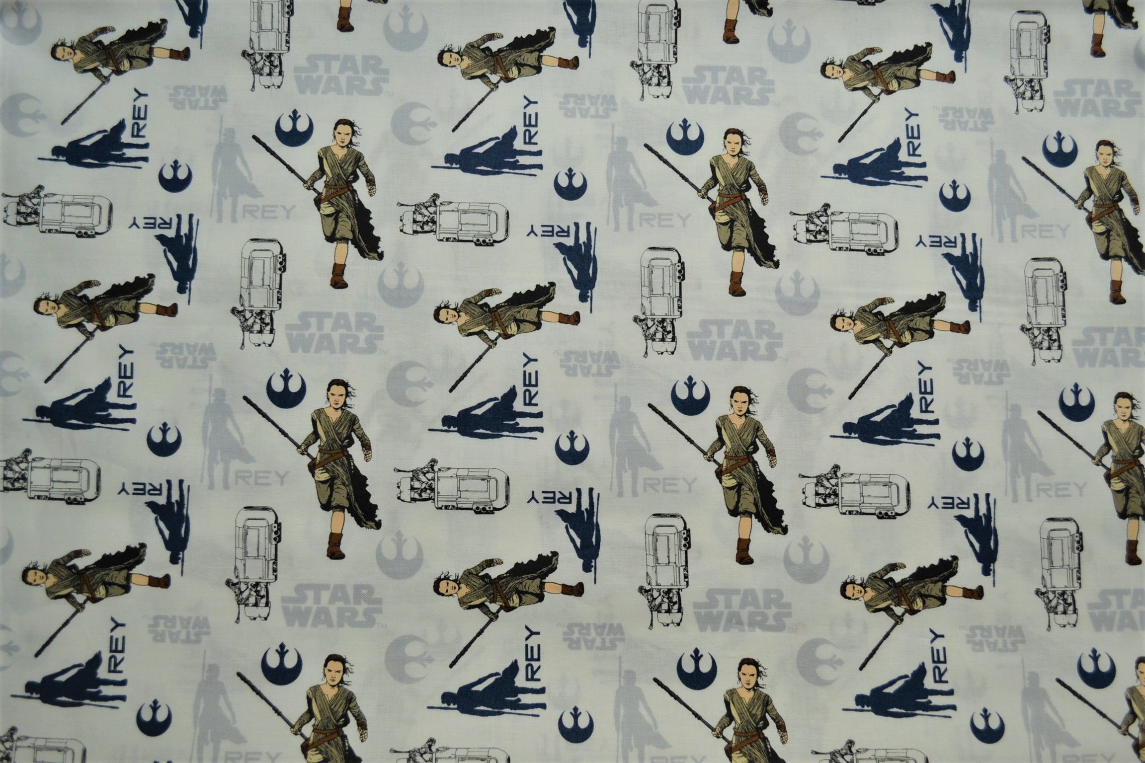 Licence - Rey, Star wars fond blanc