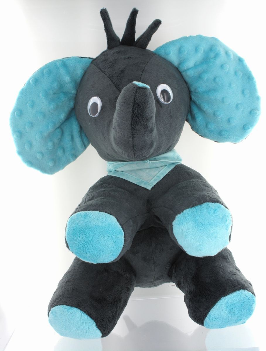elephant doudou antrhacite
