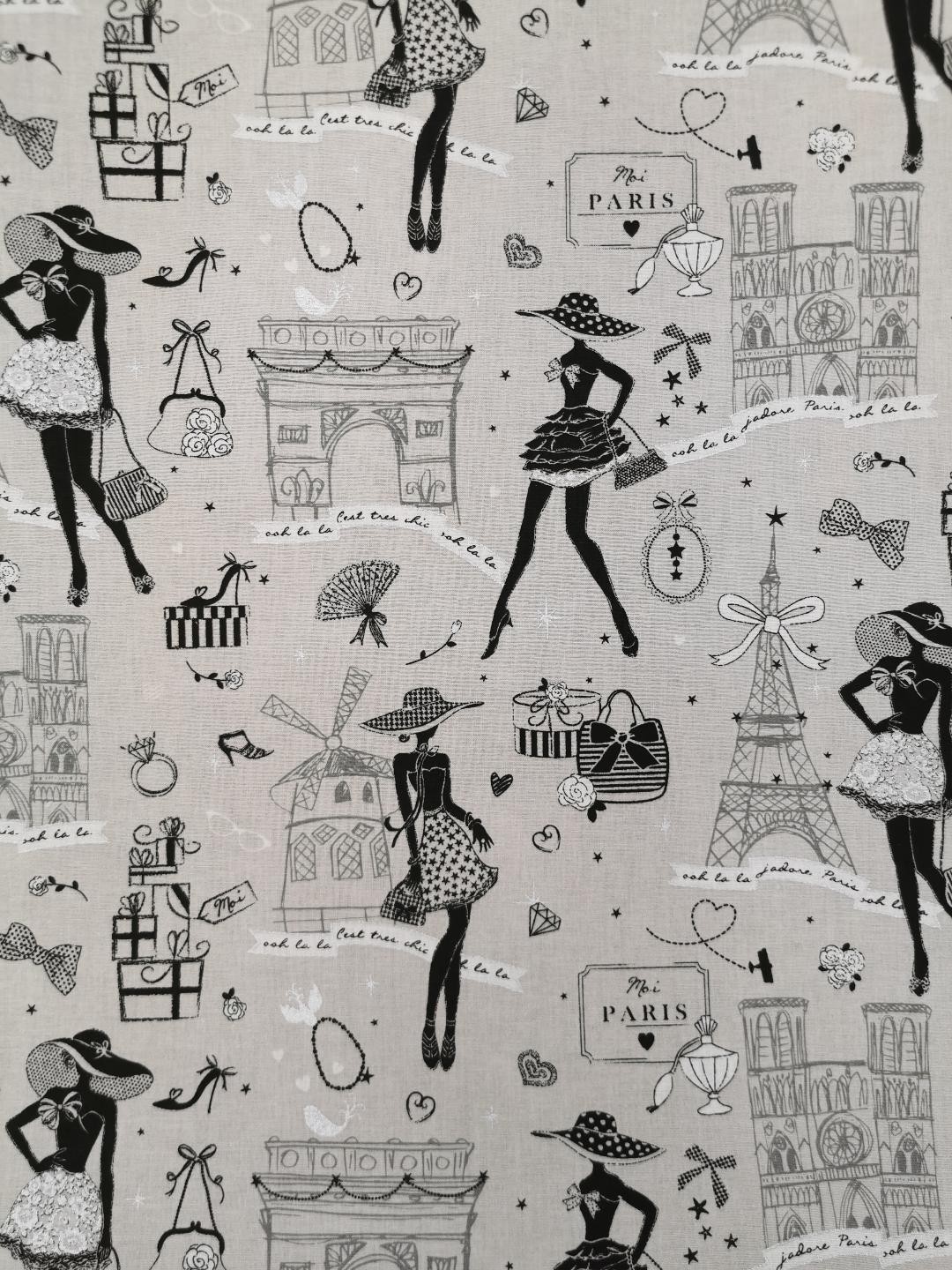 Coton 150 - La petite robe fond gris