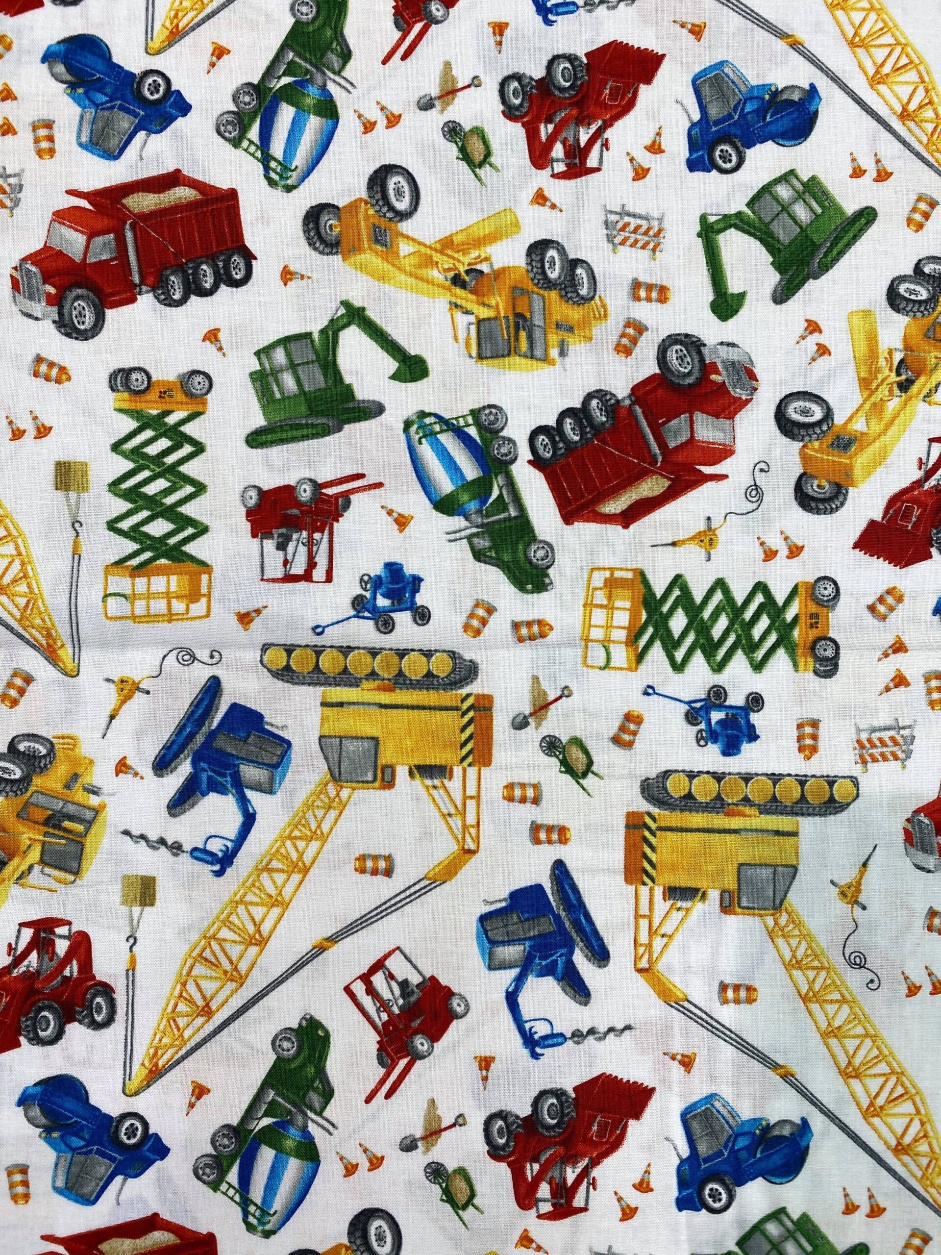 PATCH - Engins de chantier, fond blanc