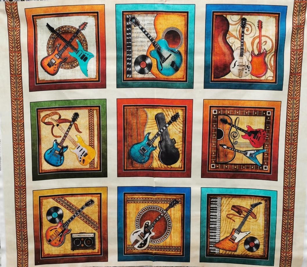 Panneau - Musique fond écru