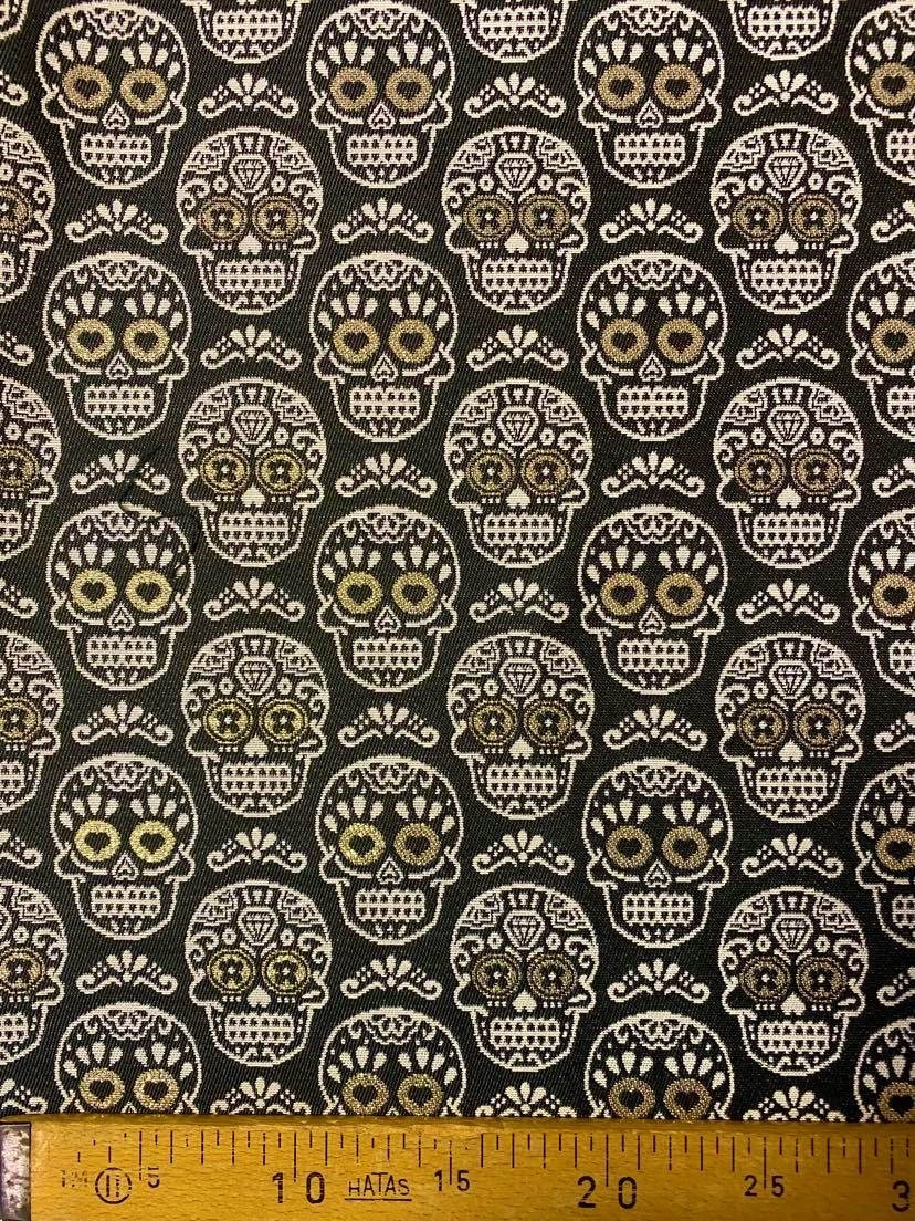 Ameublement - Têtes de mort mexicaines dorées