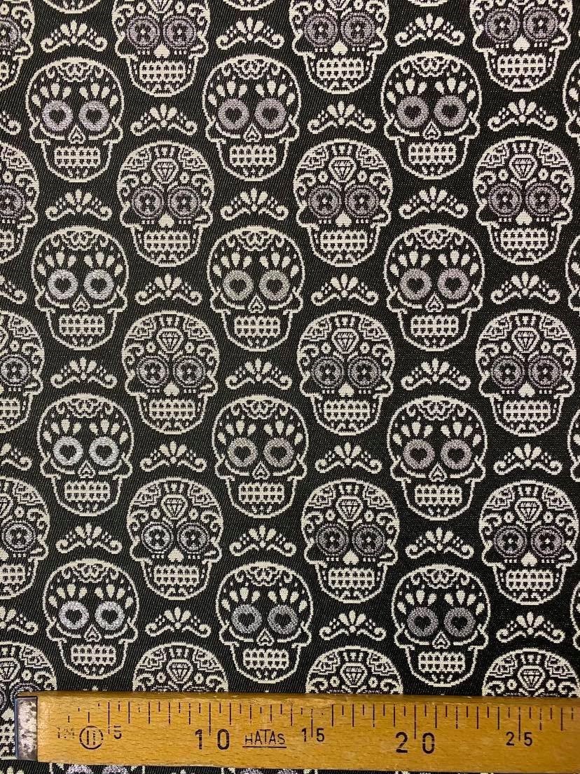 Coupon ameublement - Têtes de mort mexicaines argentées