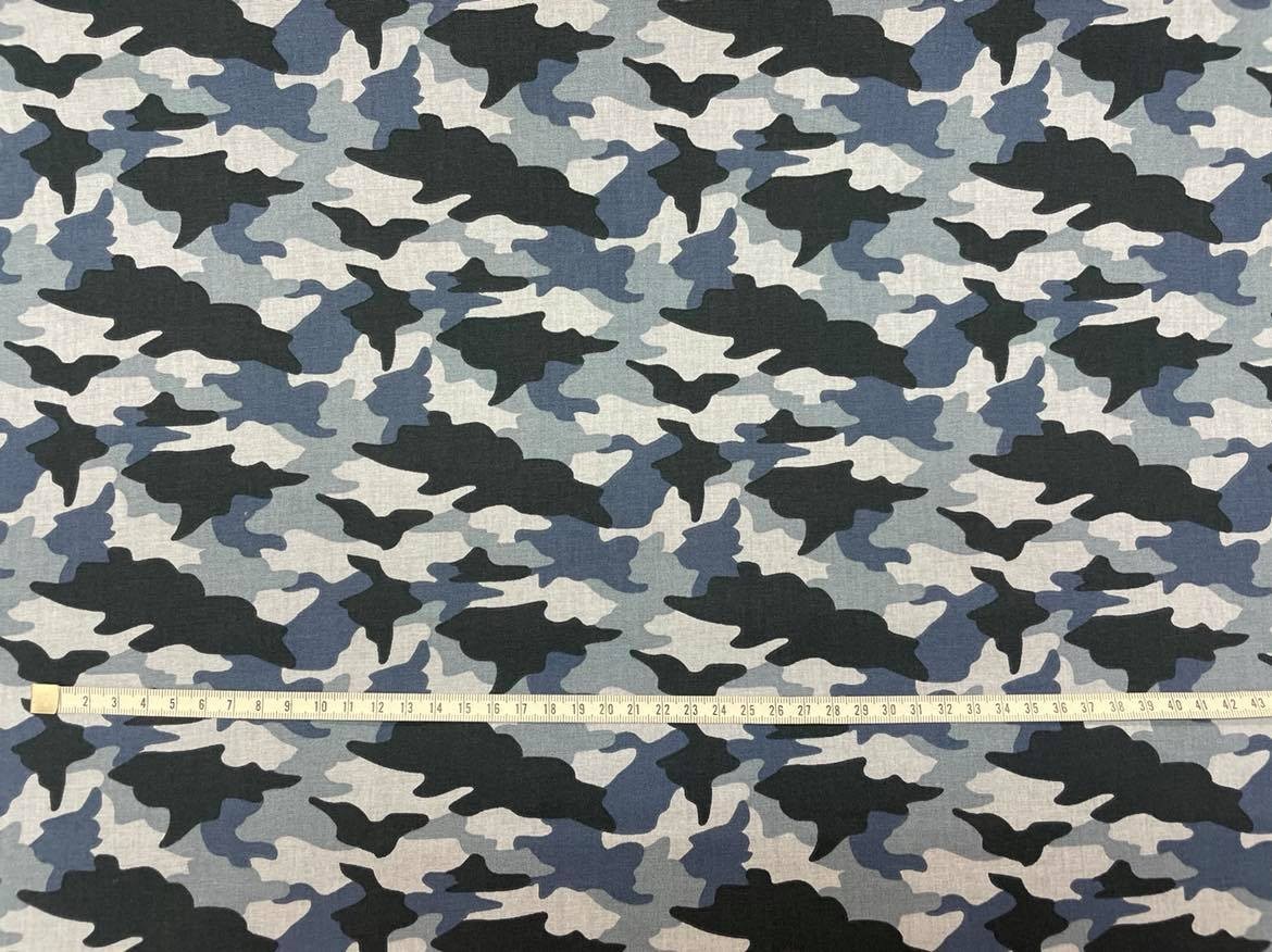 Coton 150 - Camouflage bleu