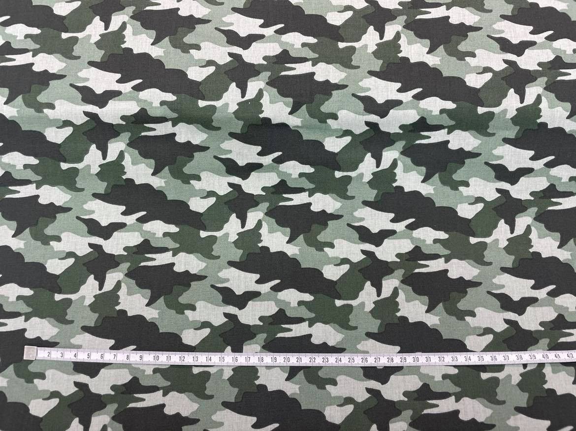 Coton 150 - Camouflage vert et blanc
