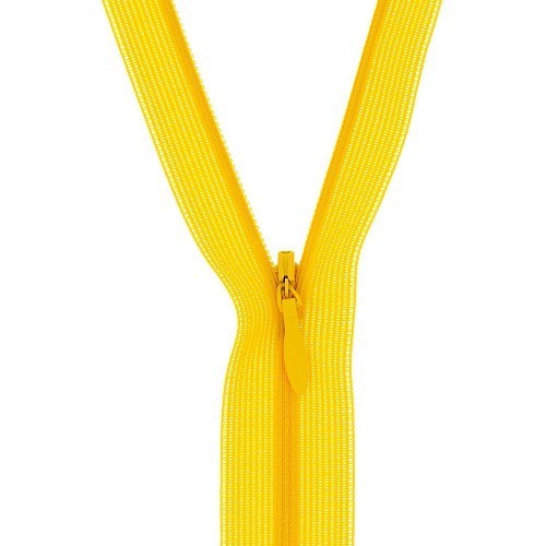 Mercerie - Fermeture éclair invisible jaune