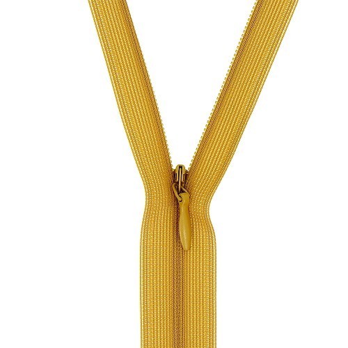 Mercerie - Fermeture éclair invisible miel