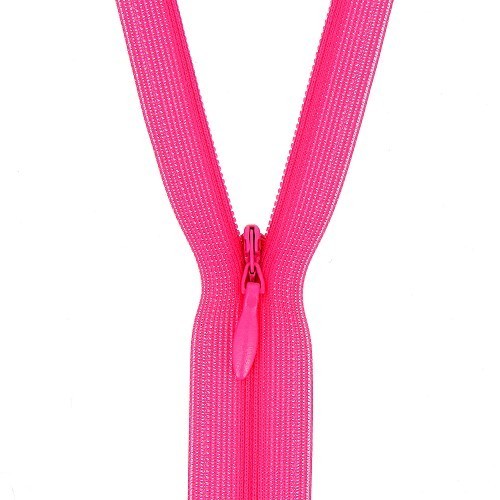 Mercerie - Fermeture éclair invisible fushia