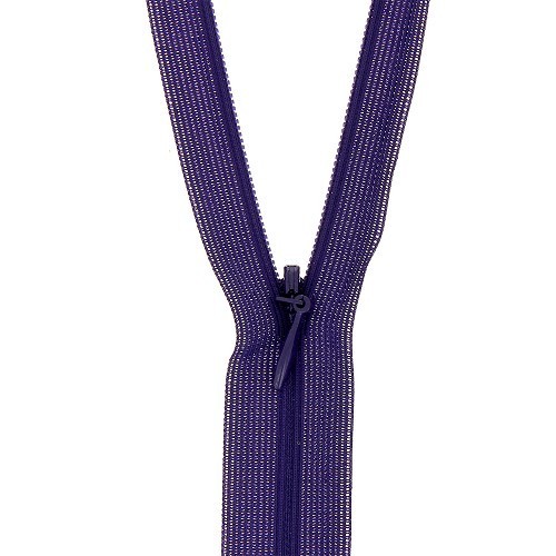 Mercerie - Fermeture éclair invisible violet