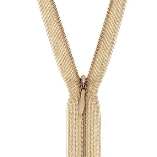 Mercerie - Fermeture éclair invisible beige