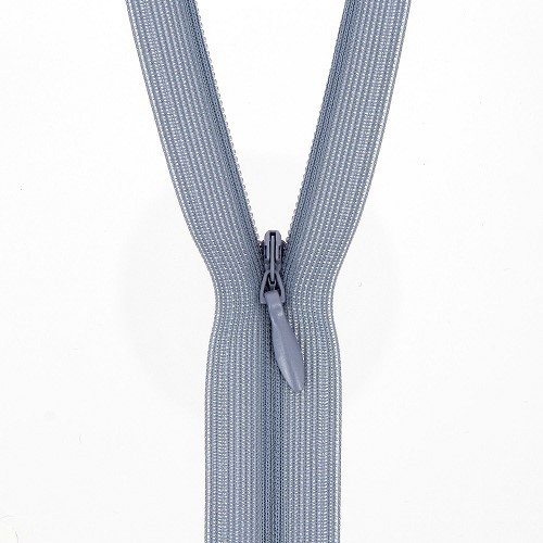 Mercerie - Fermeture éclair invisible gris pâle