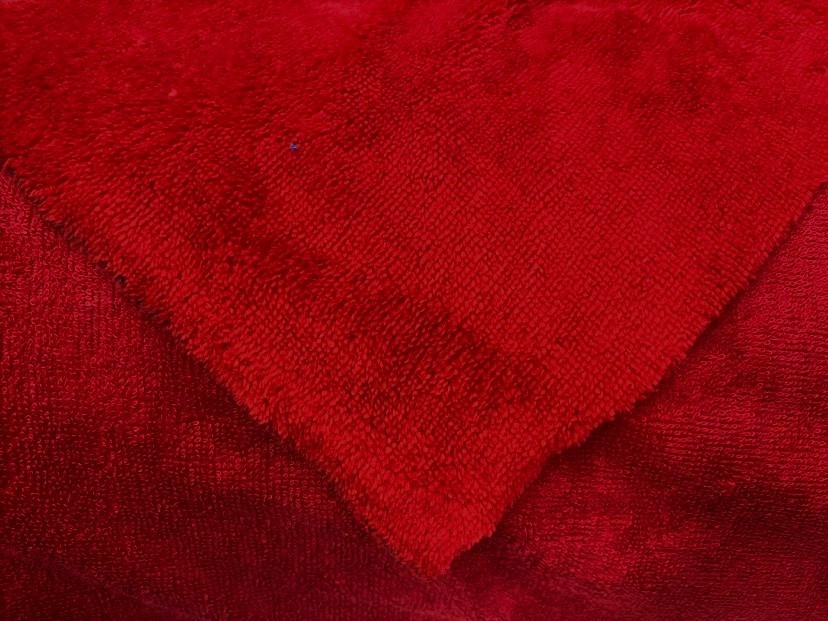Éponge - Microfibre rouge foncé