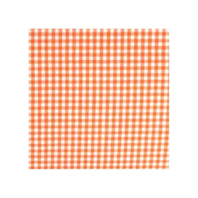 Vichy - Orange petits carreaux