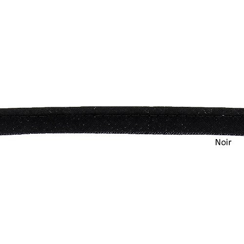 Mercerie - Passepoil polycoton noir 10mm