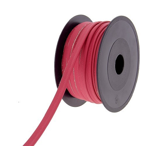 Mercerie - Passepoil simili cuir rose 10mm