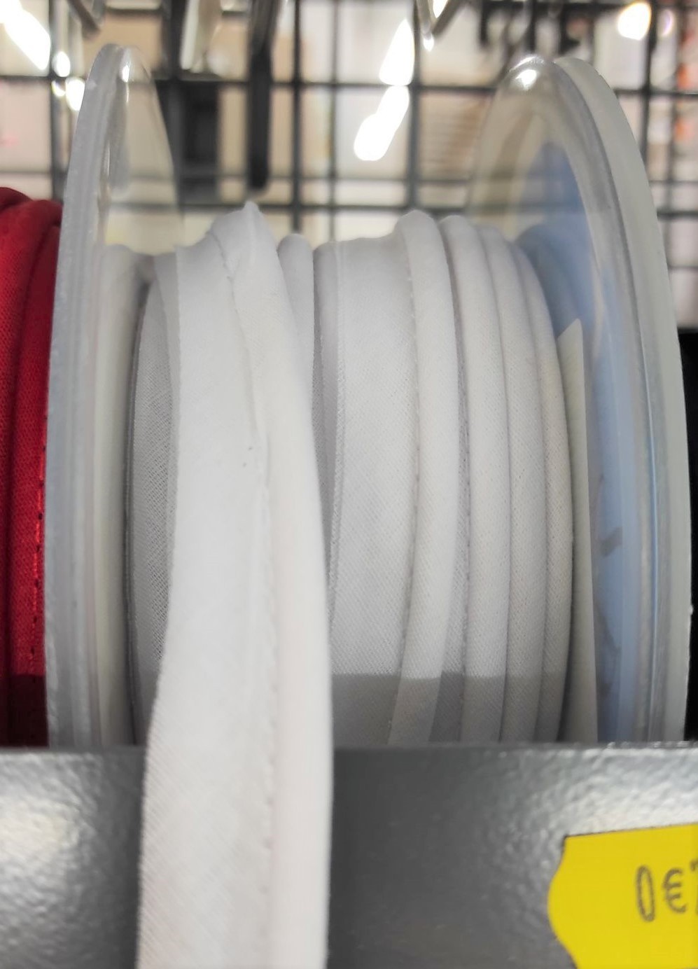 Mercerie - Passepoil polycoton 15mm blanc