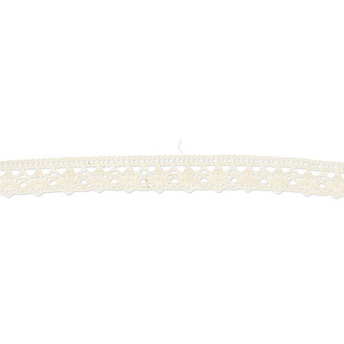 Mercerie - Dentelle coton écrue 12mm