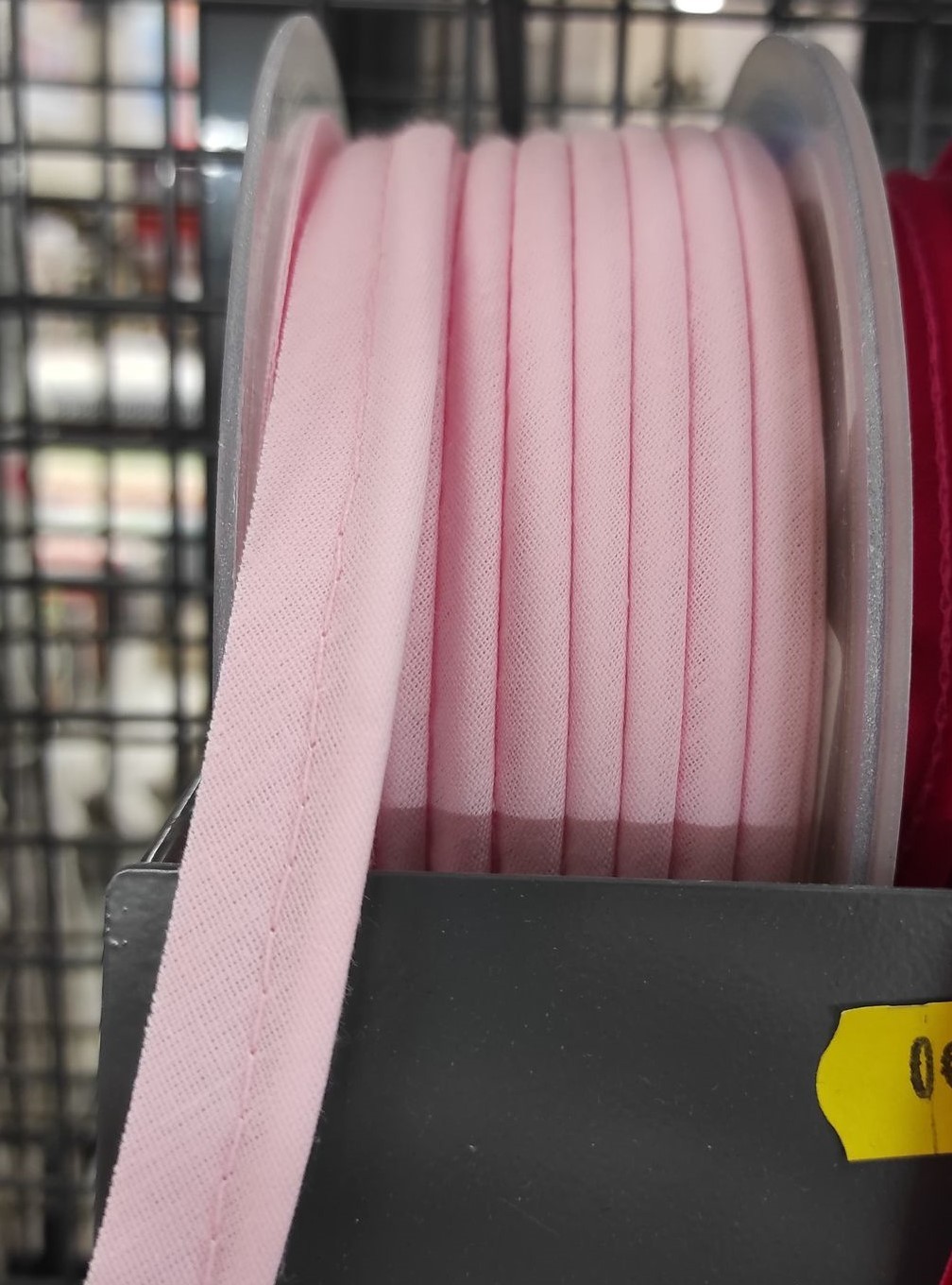 Mercerie - Passepoil polycoton 15mm rose pâle