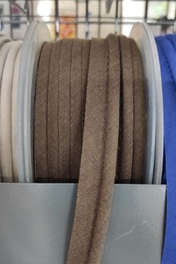 Mercerie - Passepoil polycoton 15mm marron