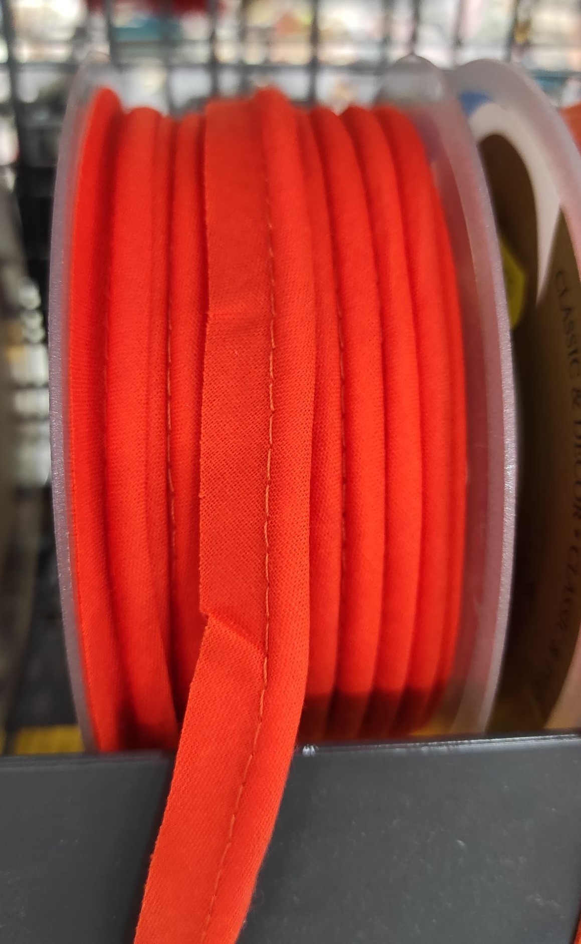 Mercerie - Passepoil polycoton 15mm orange foncé