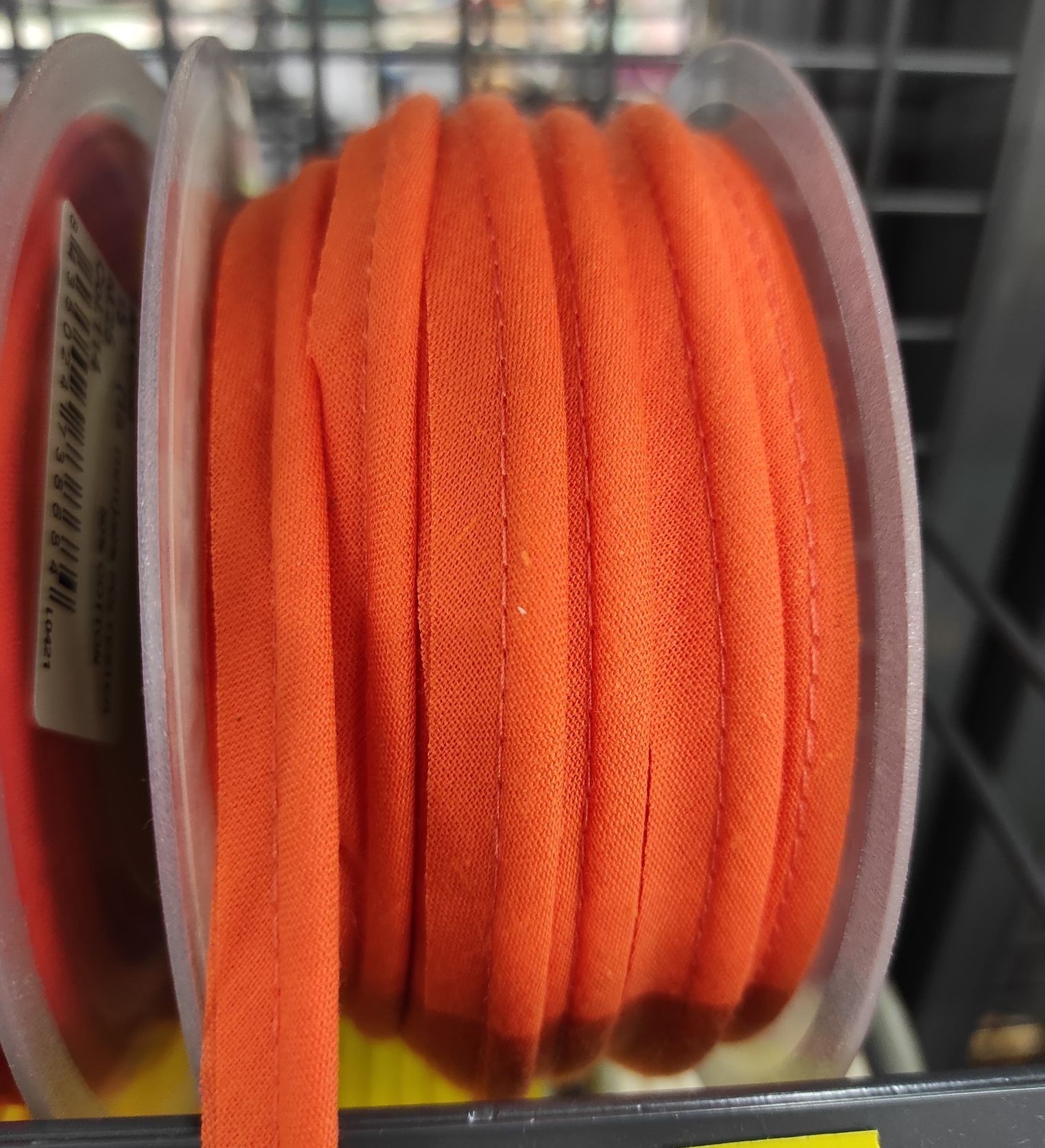 Mercerie - Passepoil polycoton 15mm orange