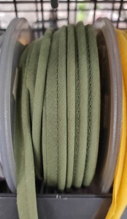 Mercerie - Passepoil polycoton 15mm kaki