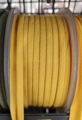 Mercerie - Passepoil polycoton 15mm moutarde claire