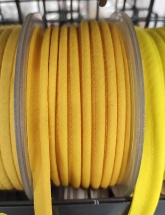 Mercerie - Passepoil polycoton 15mm jaune
