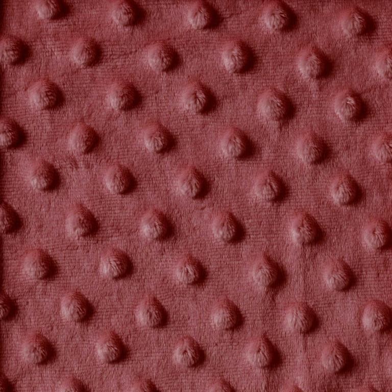 Minky - Tissu doudou cardinal