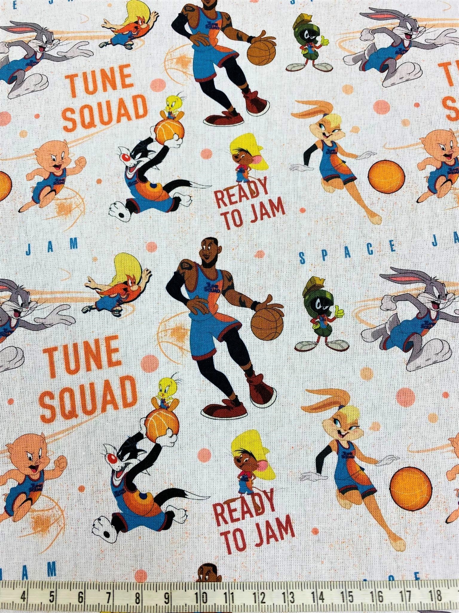 Popeline - Space Jam tune squad fond blanc
